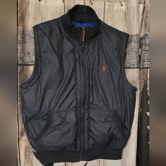 Vintage Polo Ralph Lauren Down Puffer Vest Outdoor 90s Sz L - Picture 1 of 3